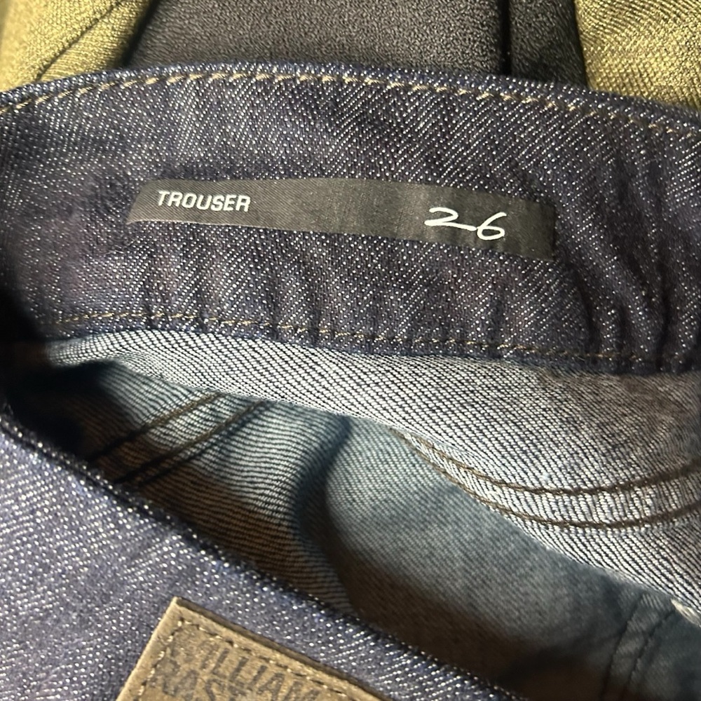 William Rast Trouser Flare Jeans 26 x 35 Low Rise Dark Wash - Picture 6 of 13
